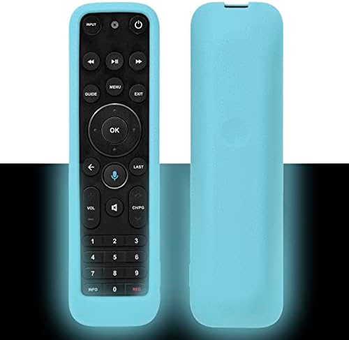 Luminous Blue Remote Case for Verizon FiOS TV One Voice Remote Control 2019 - MG3-R32140B VRC4100 BLE Remote Shockproof, Washable, Skin-Friendly, Anti-Lost with Loop (Glow in Dark Blue)