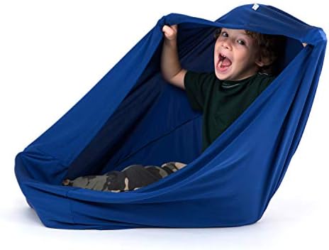 SANHO Dynamic Movement Sensory Sock, Body Sock, Toys for Autistic and Sensory Processing Disorders, Updated Version, Good for Height:35"- 59" Deep Blue