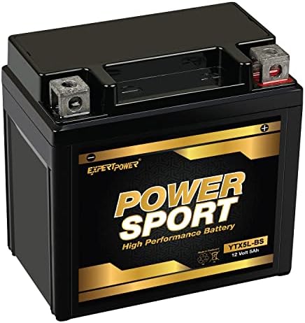 YTX5L-BS Battery replacement (5Ah, 12v, Sealed) Maintenance Free Battery ExpertPower®