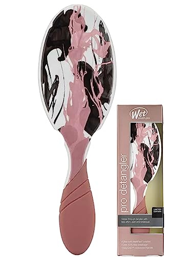 Wet Brush-Pro EasyGrip Pro Detangler Hair Brush, Limited Edition Inked Impression, Blush/Multi