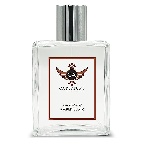 CA Perfume Impression of Vrts Amber Elixir For Women Replica Fragrance Dupes Eau de Parfum Spray Bottle 3.4 Fl Oz/100ml-X1