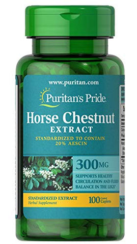 PURITAN'S Pride Horse Chestnut Standardized Extract 300 mg-100 Caplets