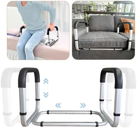 Chair Lift Assist Devices for Seniors Elderly, Minimum Width 21.25 Inches, Adjustable Couch Cane Stand Up Assist Mobility Aid Aluminum Sofa Stand Assist Chair Lift Assist Handle for Patients Disabled