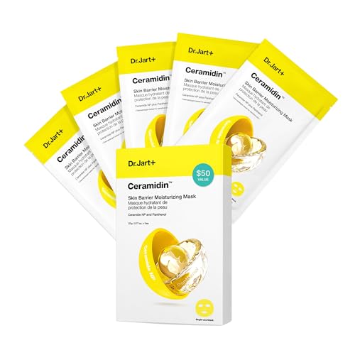 Dr.Jart+ Ceramidin™ Skin Barrier Moisturizing Face Mask | Sheet Mask | Korean Skin Care, 1 Pack