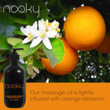 Nooky Orange Blossom Massage Oil. with Jojoba and Essential Oils. for Massaging 16 Ounce.