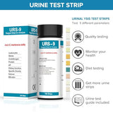 URS 9-in-1 Urine Test Strips 9 Parameters Testing UTI, Protein/Leukocytes/Nitrite/pH, 100 CT