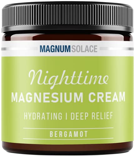 Magnesium Cream – Magnesium Chloride Cream – Topical Magnesium Cream for Nighttime Relief for Leg Cramps, Sleep & Muscle Soreness – Safe for Kids (Ylang Ylang)