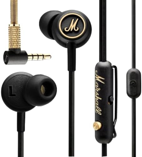 Marshall Mode EQ Wired in-Ear Headphones - Black and Brass