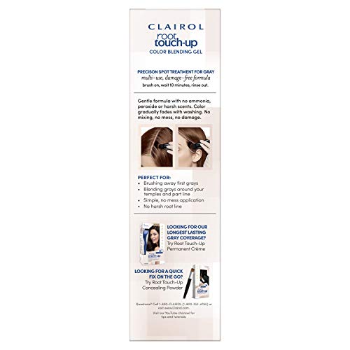 Clairol Root Touch-Up Semi-Permanent Hair Color Blending Gel, 5R Auburn Red, Pack of 2