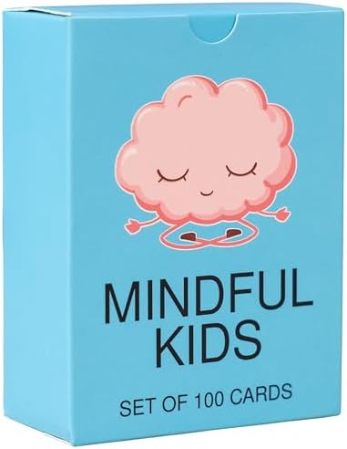 Mindfulness Conversation Starter Cards for Kids | Self Care Inspirational Cards Promote Positive Affirmations to Enable Meaningful Conversations with Kids