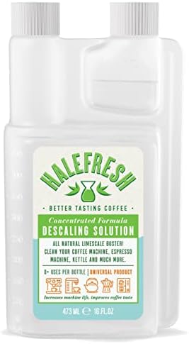Descaling Solution Coffee Maker Cleaner - All Natural w/8+ Uses Per Bottle for Keurig, Saeco, Gaggia, Ninja and all Coffee and Espresso Maker