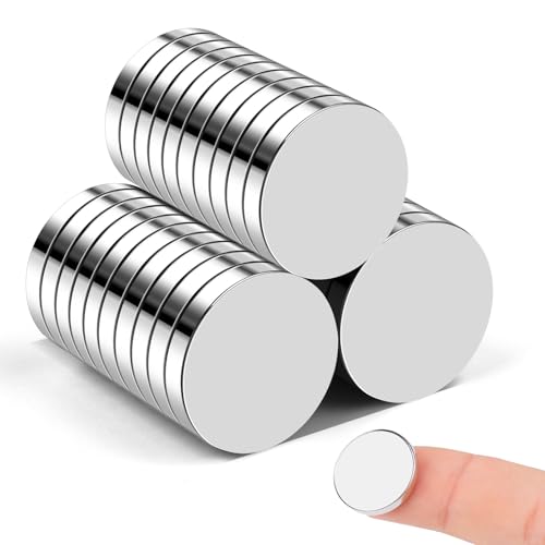 Small Strong Magnets, 30Pcs Round Refrigerator Magnets Mini Circle Neodymium Magnets, Tiny Fridge Magnets for Crafts, Small Disc Rare Earth Magnets for Whiteboard Magnets-0.71x0.12inches