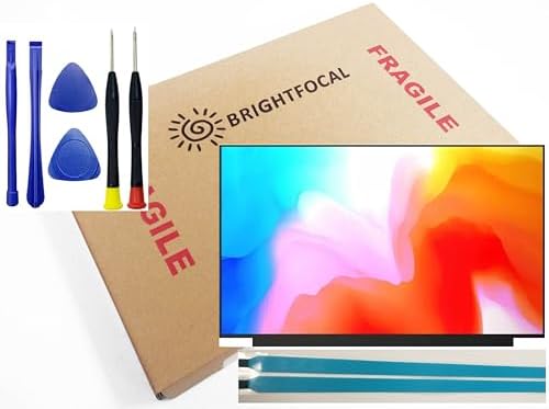BRIGHTFOCAL New Screen Replacement for LM156LFBL02 LM156LFBL LM156LF9L01 LM156LF9L NCP0028 15.6 FHD Full-HD IPS Slim Matte LED LCD Display with Tape and Tool