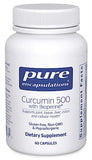 Pure Encapsulations Curcumin 500 with Bioperine - Antioxidant Supplement to Support Joints, Tissue, Liver, Colon & Cellular Health* - with Turmeric Curcumin & Bioperine - 60 Capsules