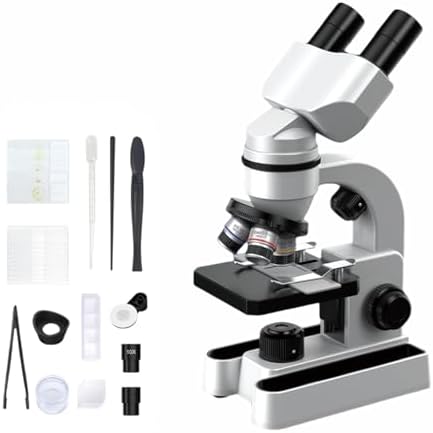 Microscope-40-1600X Magnification,Biological Educational Microscope for Students,with Phone Clip,Biological Specimen and Fill Light (2)