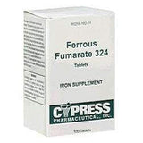 Cypress Pharmaceutical Ferrous Fumarate 324 Tablets, Boxed, 100ct