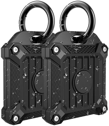 Tile Mate 2022 2024 Tracker Cover Anti-Scratch Waterproof Case with Keychain, Finder and Item Locator Cover for Carabiner, Keys, Bags, Cat Dog Collar Holder