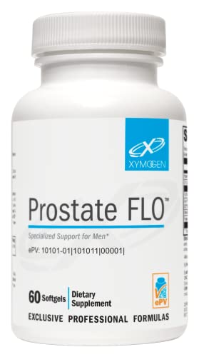 XYMOGEN Prostate FLO - Supports Prostate Health + Urinary Tract Health - Saw Palmetto for Men with Zinc, Vitamin B6, Beta Sitosterol, Cranberry, and Pygeum Extract (60 Softgels)