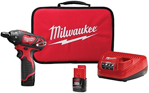 Milwaukee 2401-22 M12 12-Volt Lithium-Ion 1/4 in. Hex Cordless Screwdriver Kit