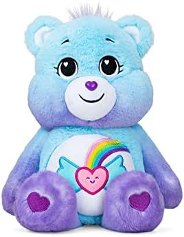 Care Bears 14" Medium Plush - Dream Bright Bear - Light Blue Plushie for Ages 4+ – Stuffed Animal, Soft and Cuddly – Good for Girls and Boys, Employees, Collectors, Great Valentines Day Gift for Kids
