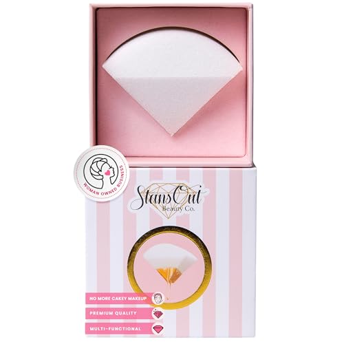 StansOut Makeup Blending Sponge, Memory Foam Blender for Liquid, Cream & Powder Foundations, No Water Needed, Airbrush Finish, Flawless Application
