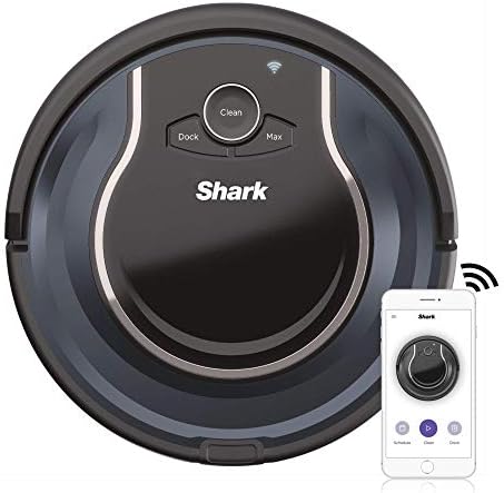 Shark RV761 ION Robot App-Controlled Robot Vacuum (Black/Navy Blue) (Renewed)