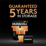 Duracell Coppertop 9V Battery, 6 Count Pack, 9 Volt Battery with Long-lasting Power, All-Purpose Alkaline 9V Battery for Household and Office Devices