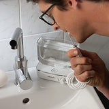 Waterpik Sidekick Portable Water Flosser Perfect for Travel & Home, White/Chrome