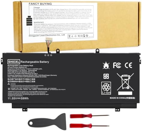SH03XL Laptop Battery for HP Spectre X360 13-W023DX 13-AC001NA 13-AC013DX 13-AC033DX 13-AC037TU 13-AC052NA 13-W013DX 13-W031NG 13-W002NG 13-W003NG Series HSTNN-LB7L TPN-Q178 859026-421 901308-421