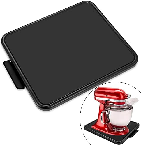 Kitchen Appliance Sliding Tray,Coffee Maker Rolling Tray Sliding Tray for Kitchenaid Mixer Under Cabinet Appliance Organizer Toaster Blender Air Fryer Storage Moving Slider (Steel, 11.7" Wx 13.8"D)