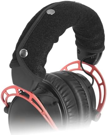 GEVO Replacement Headphone Headband Cover for HyperX Cloud ＆ Alpha,Cloud 1/2/3/Pro,Cloud X/Core,Flight,Stinger Gaming Headset,Headband Cushion Easy Installation No Tool Needed-Velvet Black