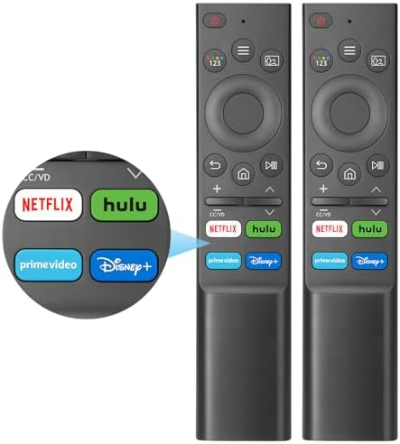 (Pack of 2) Universal Replacement for Samsung-Smart-TV Remote Control - Compatible with Samsung-Frame TV Crystal QLED OLED UHD Curved Neo 4/8K Smart TVs