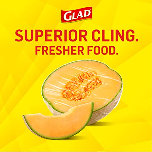 Glad Cling N Seal Plastic Food Wrap, 300 Square Foot Roll - 4 Pack (Package May Vary)