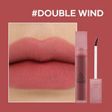 3CE BLUR WATER TINT(4.6g) soft lip with less smear with a blurry finish (#DOUBLE WIND) with sun cream(1ml*3ea)