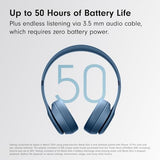 Beats Solo 4 - Wireless Bluetooth On-Ear Headphones, Apple & Android Compatible, Up to 50 Hours of Battery Life - Slate Blue