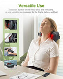 Ugift Back Massager Pillow with Remote Control -Deep Tissue Neck Massager with Heat and Shiatsu Kneading for Shoulder Leg Foot Body Pain Relief -Massage Pillow for Home Car Office Gifts for Women/Men