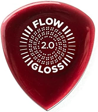 Jim Dunlop Flow Gloss 2.0mm Guitar Pick - 12 Pack (550R200) , Brown