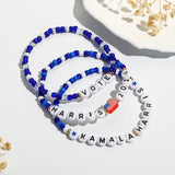 Semoya Kamala Harris 2024 Bracelets President Vote Campaign Merch Kamala Harris Merchandise Bracelet for Women Men (Style C)