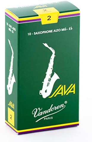 Vandoren Alto Saxophone Reed, JAVA Green (SR262)