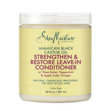 SheaMoisture Leave In Conditioner Conditioner For Hair Jamaican Black Castor Oil To Soften and Detangle Hair 20 oz