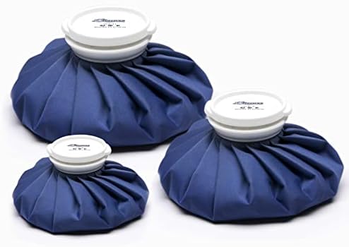 BICAREE Ice Packs for Injuries Reusable, Ice Cold Pack, Ice Bags Hot Water Bag for Hot & Cold Therapy & Pain Relief, 3 Sizes (6"/9"/11"), Ice Bag