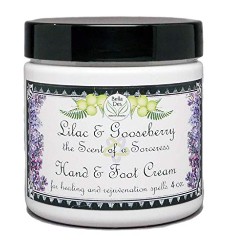 Lilac and Gooseberry Hand and Foot Moisturizing Cream | 4 oz | Yennefer Perfume Scent of a Sorceress | with Protein, Kokum Butter, for Very Dry Skin, Feet and Cuticles by Bella Des Natural Beauty
