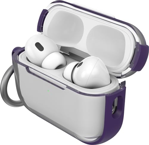 OtterBox - AirPods Pro Case, 2nd Generation - Clear Protective Case with Carabiners, Wireless Charging Compatible (Prestige)