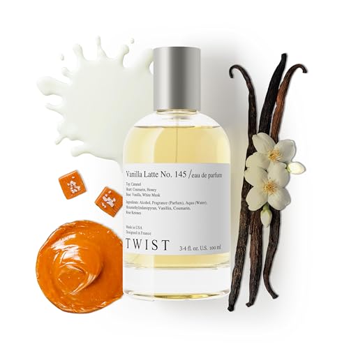 Twist Vanilla Latte No. 145 - Eau De Parfum Inspired by Giardini Di T. Bianco Latte, Long-Lasting Perfume For Women & Men, Paraben Free, Vegan, Clean Ingredients, Unisex - Spray 100 ml | 3.4 fl. oz.