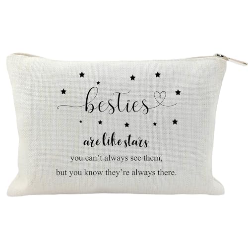 Besties Toiletry Bags, Besties Gifts for Women, Gifts for Besties, Besties Are Like Stars Makeup Bags, Long-distance Gifts for Best Friends, Bestie Holiday Gifts, Magic Cosmetics Pouch