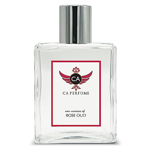 CA Perfume Impression of Rose Oud For Women & Men Replica Fragrance Dupes Eau de Parfum Spray Bottle 3.4 Fl Oz/100ml-X1