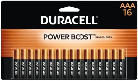 Duracell Coppertop AAA Batteries with Power Boost Ingredients, 16 Count Pack Triple A Battery with Long-lasting Power, Alkaline AAA Battery for Household and Office Devices