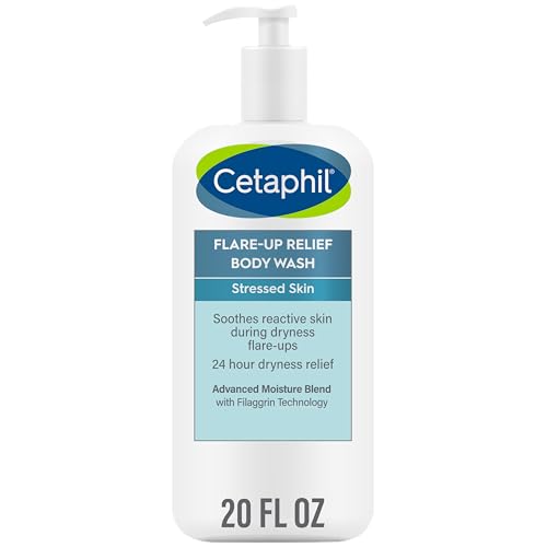 Cetaphil Flare-Up Relief Body Wash with Colloidal Oatmeal to Help Soothe and Condition Ultra-Dry, Stressed, Sensitive Skin, 20 oz
