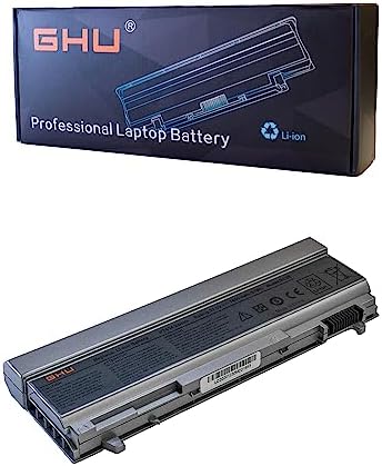 GHU New Battery 87 WHR Compatible for Dell Latitude Laptop KY265 KY266 KY268 PY434 4M529 KY477 4N369 for E6400 E6410 E6510 E6500 312-0748 312-0749 w0x4f w1193 ky265 ky477 4m529 4n369 fu268