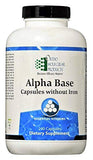 Ortho Molecular Products Alpha Base Caps Without Iron Capsules, 240 Count